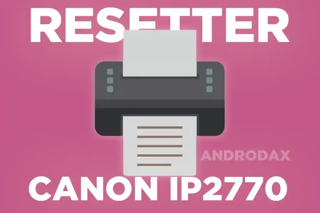 FREE CANON IP2770 RESETTER